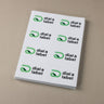 Laser Labels – 8UP Per Sheet | Custom Size image 0