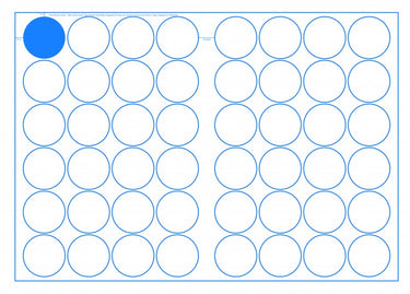 SRA3 Circle Labels – 50mm – 48UP image 0