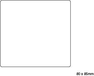 Coles Crate Tags – White Direct Thermal – 80x85mm image 0