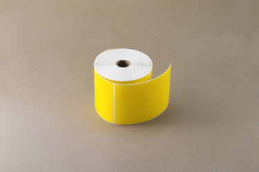 Yellow Direct Thermal Labels – 100x150mm | 500/roll | 25mm Core image 0