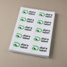 Laser Labels – 10UP Per Sheet | Custom Size image 0