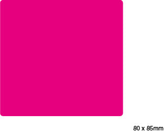 Coles Crate Adhesive Labels – Pink – 80x85mm image 0
