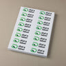 Removable Laser Sheets – 16UP | 105x37mm | 500 Sheets image 0