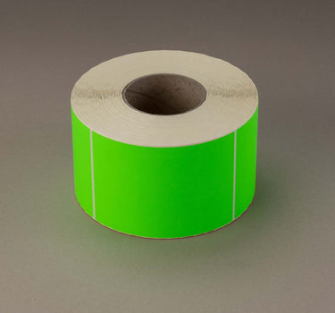 Fluorescent Green Labels – 100x150mm (Small Roll)