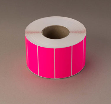 Fluorescent Pink Labels – 100x50mm (Small Roll)