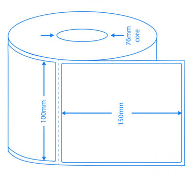 Thermal Transfer Labels – 100x150mm | 1,000/roll image 1