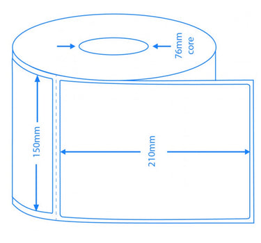 Thermal Transfer Labels – 150x210mm | 1,000/roll image 1