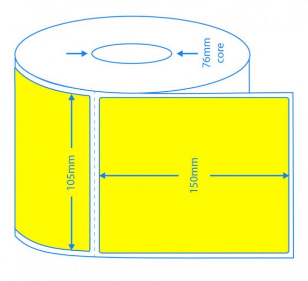 Direct Thermal Yellow Labels